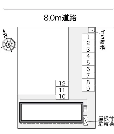 札幌市白石区北郷二条１丁目 月極駐車場